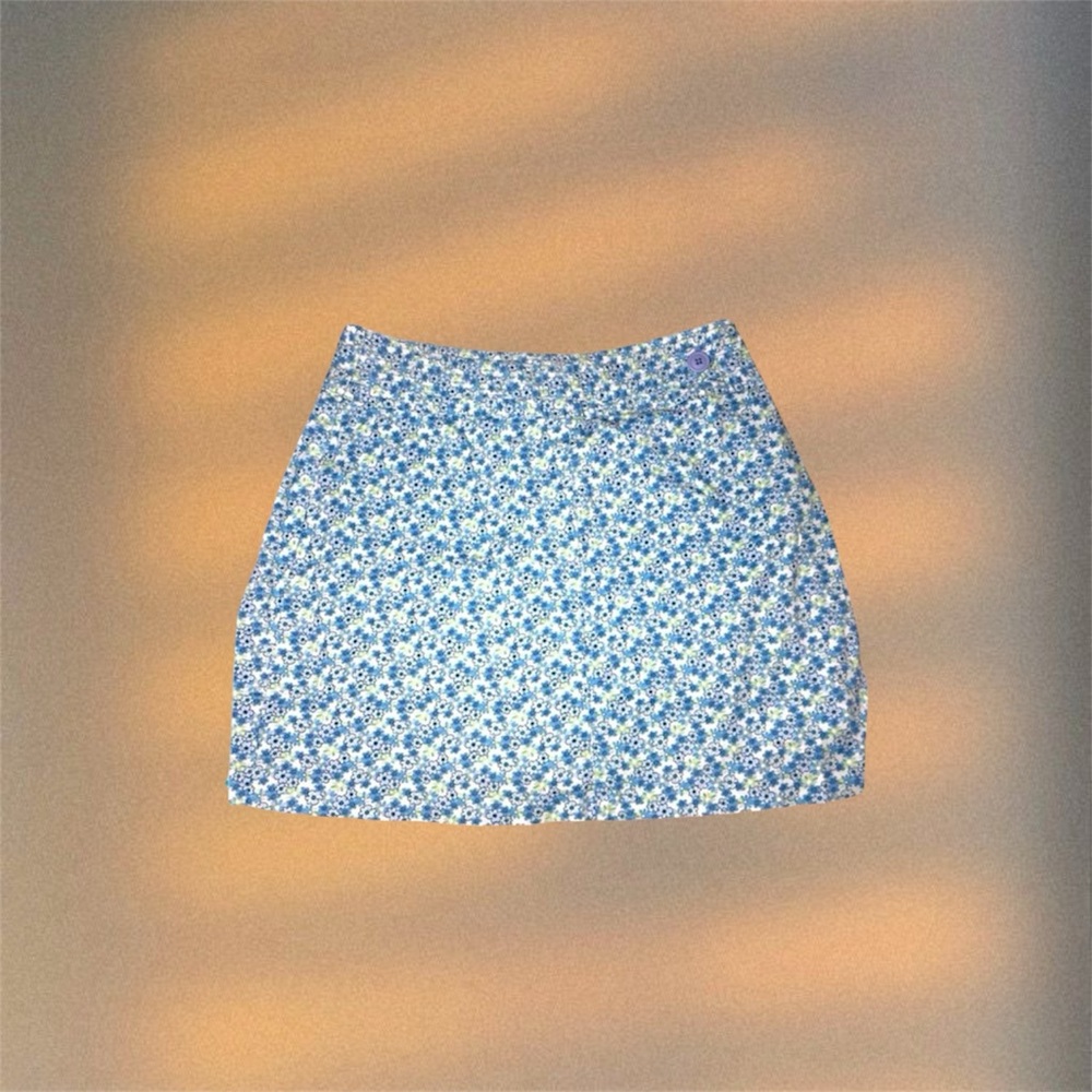 Blue Floral Skort